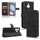 For itel A80 Skin Feel Magnetic Flip Leather Phone Case(Black) - 1