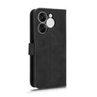 For itel A80 Skin Feel Magnetic Flip Leather Phone Case(Black) - 3