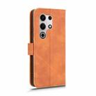 For itel S25 Ultra Skin Feel Magnetic Flip Leather Phone Case(Brown) - 3