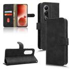 For itel S25 Skin Feel Magnetic Flip Leather Phone Case(Black) - 1