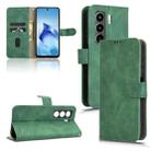 For itel Power 70 Skin Feel Magnetic Flip Leather Phone Case(Green) - 1
