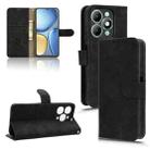 For itel A90 Skin Feel Magnetic Flip Leather Phone Case(Black) - 1
