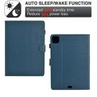 For iPad Pro 11 2022 / 2022 Solid Color Fiber Texture Smart Tablet Leather Case(Royal Blue) - 3