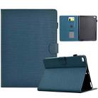 For iPad Air 10.5 2019 Solid Color Fiber Texture Smart Tablet Leather Case(Royal Blue) - 1