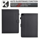 For iPad mini 5 / 4 / 3 / 2 / 1 Solid Color Fiber Texture Smart Tablet Leather Case(Black) - 3