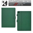 For iPad mini 5 / 4 / 3 / 2 / 1 Solid Color Fiber Texture Smart Tablet Leather Case(Green) - 3