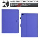 For iPad mini 5 / 4 / 3 / 2 / 1 Solid Color Fiber Texture Smart Tablet Leather Case(Purple) - 3