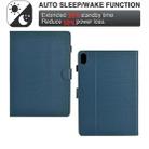 For iPad mini 6 Solid Color Fiber Texture Smart Tablet Leather Case(Royal Blue) - 3