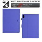 For iPad mini 6 Solid Color Fiber Texture Smart Tablet Leather Case(Purple) - 3