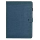 For Samsung Galaxy Tab A9 Solid Color Fiber Texture Smart Tablet Leather Case(Royal Blue) - 3