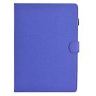 For Samsung Galaxy Tab A9 Solid Color Fiber Texture Smart Tablet Leather Case(Purple) - 3