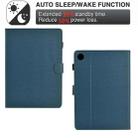 For Samsung Galaxy Tab A9+ Solid Color Fiber Texture Smart Tablet Leather Case(Royal Blue) - 3