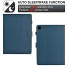 For Samsung Galaxy Tab S6 Lite Solid Color Fiber Texture Smart Tablet Leather Case(Royal Blue) - 3