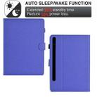 For Samsung Galaxy Tab S7 / S8 Solid Color Fiber Texture Smart Tablet Leather Case(Purple) - 3