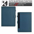 For Samsung Galaxy Tab S9 / S9 FE Solid Color Fiber Texture Smart Tablet Leather Case(Royal Blue) - 3