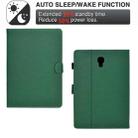 For Samsung Galaxy Tab A 10.5 Solid Color Fiber Texture Smart Tablet Leather Case(Green) - 3