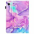 For Samsung Galaxy Tab A9+ Marble Litchi Leather Smart Tablet Case(Purple) - 3