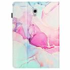 For Samsung Galaxy Tab A 10.5 T590 Marble Litchi Leather Smart Tablet Case(Pink) - 3