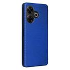 For Redmi 13 4G Carbon Fiber Texture Flip Leather Phone Case(Blue) - 3