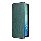 For Redmi 13 4G Carbon Fiber Texture Flip Leather Phone Case(Green) - 2