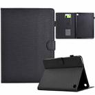 For Amazon Kindle Fire HD 8 2022 / 2020 Solid Color Fiber Texture Smart Tablet Leather Case(Black) - 1