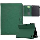 For Amazon Kindle Fire HD 8 2022 / 2020 Solid Color Fiber Texture Smart Tablet Leather Case(Green) - 1