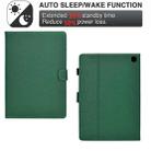 For Amazon Kindle Fire HD 8 2022 / 2020 Solid Color Fiber Texture Smart Tablet Leather Case(Green) - 3