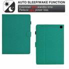 For Amazon Kindle Fire HD 8 2022 / 2020 Solid Color Fiber Texture Smart Tablet Leather Case(Lake Green) - 3
