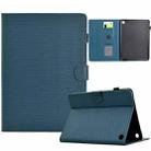 For Amazon Kindle Fire HD 10 2023 / 2021 Solid Color Fiber Texture Smart Tablet Leather Case(Royal Blue) - 1