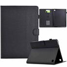 For Amazon Kindle Fire 7 2022 Solid Color Fiber Texture Smart Tablet Leather Case(Black) - 1