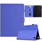 For Amazon Kindle Fire 7 2022 Solid Color Fiber Texture Smart Tablet Leather Case(Purple) - 1