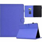For Amazon Kindle Paperwhite 4 / 3 / 2 / 1 Solid Color Fiber Texture Smart Tablet Leather Case(Purple) - 1