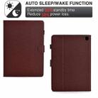 For Amazon Kindle Fire HD 8 Plus 2022 / 2020 Solid Color Fiber Texture Smart Tablet Leather Case(Brown) - 3