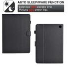 For Amazon Kindle Fire HD 8 Plus 2022 / 2020 Solid Color Fiber Texture Smart Tablet Leather Case(Black) - 3