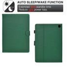 For Amazon Kindle Fire HD 8 Plus 2022 / 2020 Solid Color Fiber Texture Smart Tablet Leather Case(Green) - 3