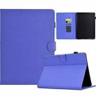 For Amazon Kindle Paperwhite 12th Gen 2024 Solid Color Fiber Texture Smart Tablet Leather Case(Purple) - 1