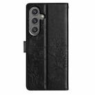 For Samsung Galaxy A13 5G Butterflies and Flowers Leather Phone Case(Black) - 3