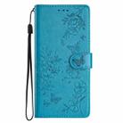 For Samsung Galaxy A26 5G Butterflies and Flowers Leather Phone Case(Blue) - 3