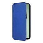 For Samsung Galaxy S24 FE 5G Carbon Fiber Texture Flip Leather Phone Case(Blue) - 2