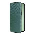 For Samsung Galaxy S24 FE 5G Carbon Fiber Texture Flip Leather Phone Case(Green) - 2