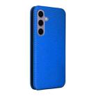 For Samsung Galaxy S25+ 5G Carbon Fiber Texture Flip Leather Phone Case(Blue) - 3
