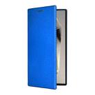 For Samsung Galaxy S25 Ultra 5G Carbon Fiber Texture Flip Leather Phone Case(Blue) - 2