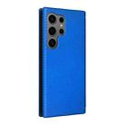 For Samsung Galaxy S25 Ultra 5G Carbon Fiber Texture Flip Leather Phone Case(Blue) - 3