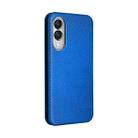 For Samsung Galaxy S25 Edge 5G Carbon Fiber Texture Flip Leather Phone Case(Blue) - 3