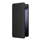 For Samsung Galaxy Z Fold6 Carbon Fiber Texture Flip Leather Phone Case(Black) - 2