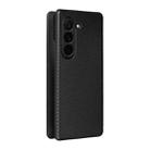 For Samsung Galaxy Z Fold6 Carbon Fiber Texture Flip Leather Phone Case(Black) - 3