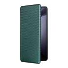 For Samsung Galaxy Z Fold6 Carbon Fiber Texture Flip Leather Phone Case(Green) - 2