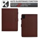 For Xiaomi Pad 6 / 6 Pro Solid Color Fiber Texture Smart Tablet Leather Case(Brown) - 3