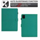 For Xiaomi Pad 6 / 6 Pro Solid Color Fiber Texture Smart Tablet Leather Case(Lake Green) - 3