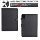 For Xiaomi Redmi Pad SE Solid Color Fiber Texture Smart Tablet Leather Case(Black) - 3